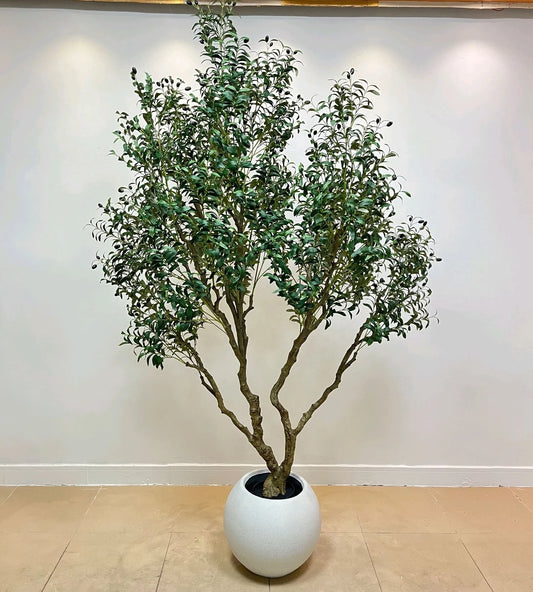 Realistic Design Artificial Large Olive Tree 220cm Recyclable Handmade Plastic Decorative for Halloween