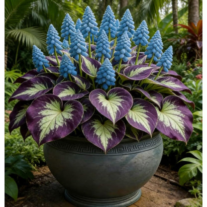 Bulb Flowers Shape Decorative Shade Landscapes with Smooth Leaf Texture Appeal