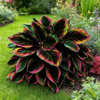 Bulb Flowers Shape Decorative Shade Landscapes with Smooth Leaf Texture Appeal