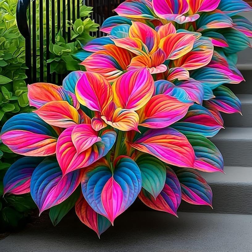 Bulb Flowers Shape Decorative Shade Landscapes with Smooth Leaf Texture Appeal