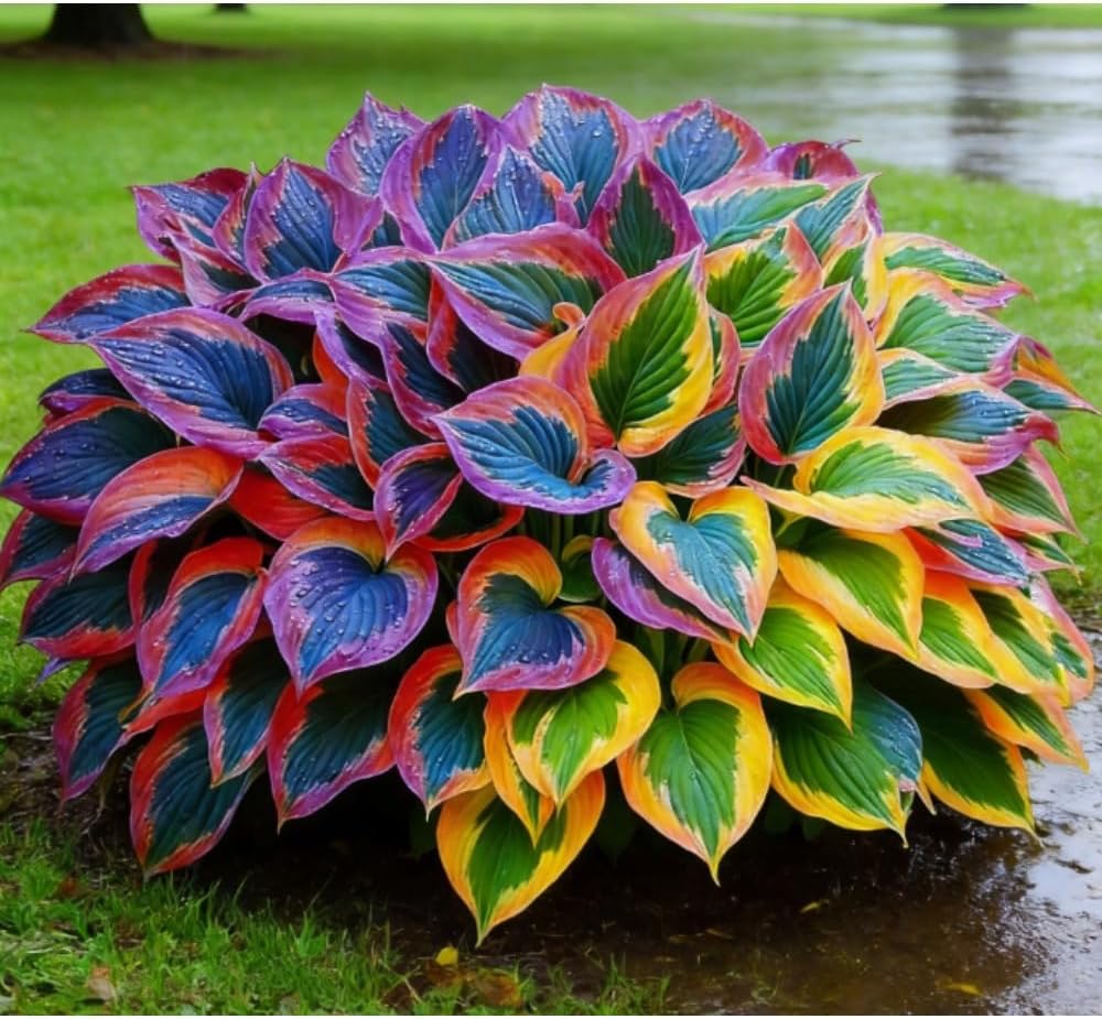 Bulb Flowers Shape Decorative Shade Landscapes with Smooth Leaf Texture Appeal