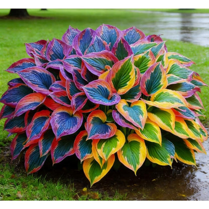 Bulb Flowers Shape Decorative Shade Landscapes with Smooth Leaf Texture Appeal