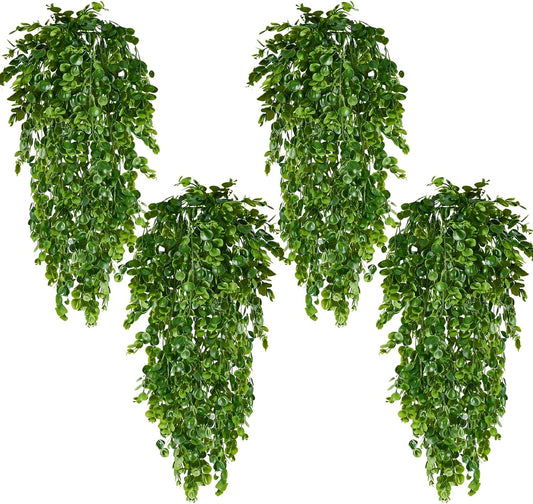 Fake Hanging Plants Faux Greenery for Outdoor Planters Wall Plants Hanging Plants Artificial Decor Trailing Plants for Indoor Outdoor Plants Decor
