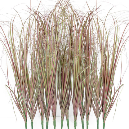 12Pcs Artificial Grass Plants, Faux Shrubs Wheat Grass, Artificial Tall Grass Fake Plants for Outdoor Decor,Artificial Greenery Stems Weed for Room Indoor Home Decor