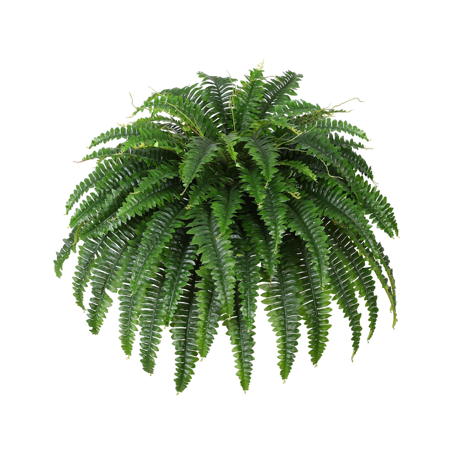 Artificial Boston Fern Bush Large Artificial Ferns for Outdoors, 45Inch Large Faux Ferns, Suitable for Office & Living Room Decor, 55Branches for Each Bouquet