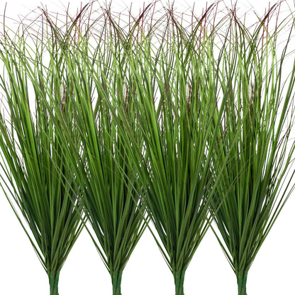 12Pcs Artificial Grass Plants, Faux Shrubs Wheat Grass, Artificial Tall Grass Fake Plants for Outdoor Decor,Artificial Greenery Stems Weed for Room Indoor Home Decor