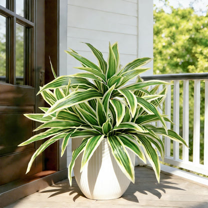 Fake Ferns, Faux Outdoor Plants UV Resistant,3D Real Touch Fake Plants Total 60 Blades,Weatherproof Artificial Plants Outdoor Indoor for Garden Porch Home Office Decor