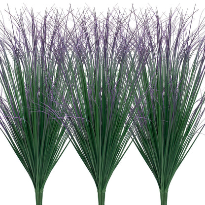 12Pcs Artificial Grass Plants, Faux Shrubs Wheat Grass, Artificial Tall Grass Fake Plants for Outdoor Decor,Artificial Greenery Stems Weed for Room Indoor Home Decor