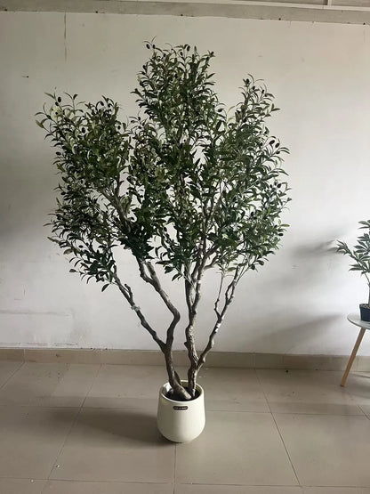 Realistic Design Artificial Large Olive Tree 220cm Recyclable Handmade Plastic Decorative for Halloween