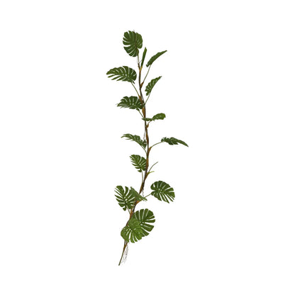 OV Brand Indoor Green Plant Rattan with Plastic Vine and Green Leaf Ceiling Decor Fabric Material in 60cm/80cm/120cm Sizes