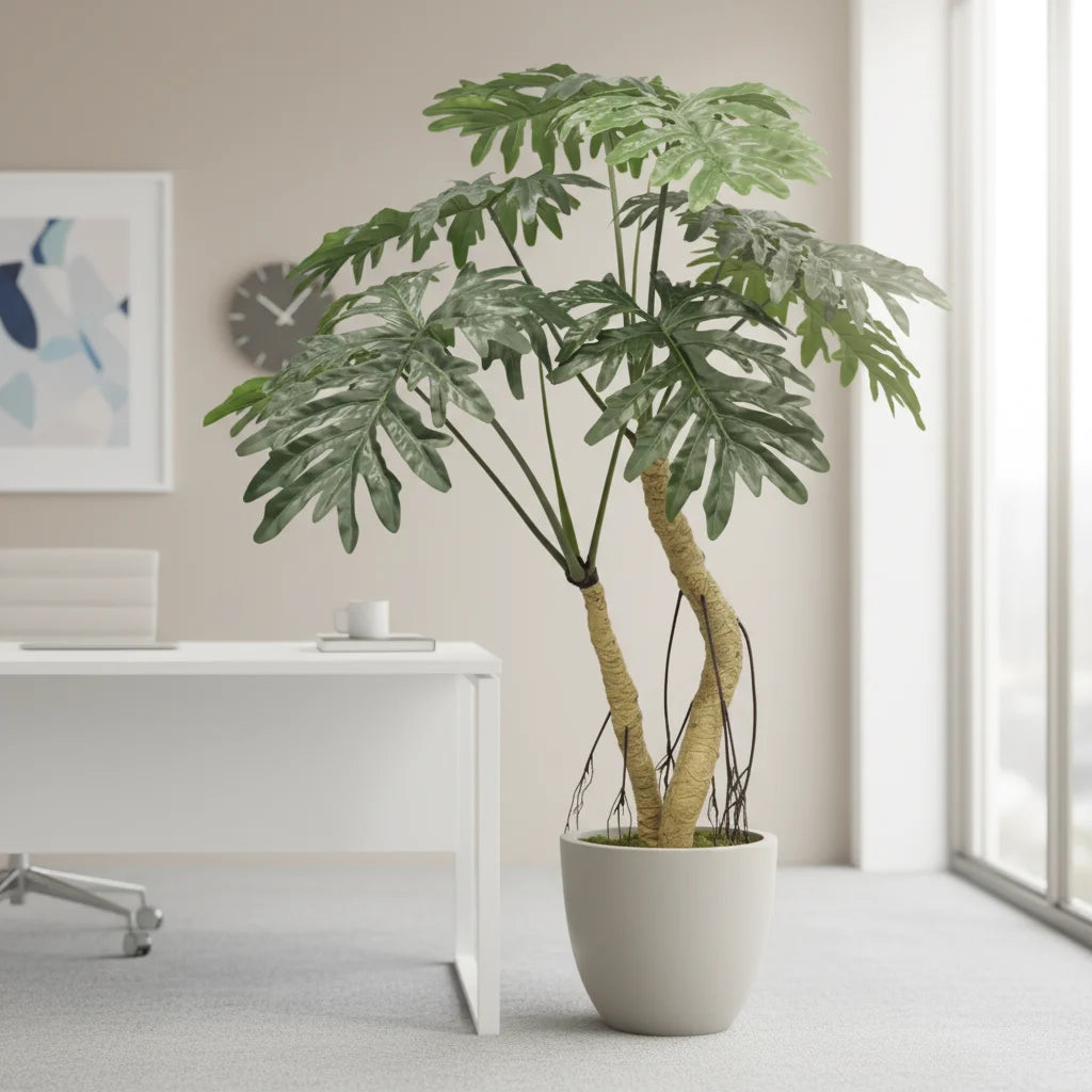 High Quality UV Resistant Eco-Friendly Monstera Artificial Tree Monstera Plant Big Leaf Tree
