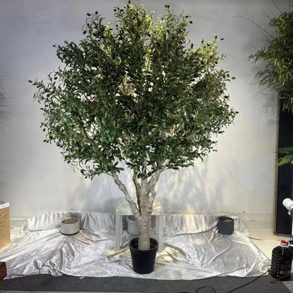 Realistic Design Artificial Large Olive Tree 220cm Recyclable Handmade Plastic Decorative for Halloween