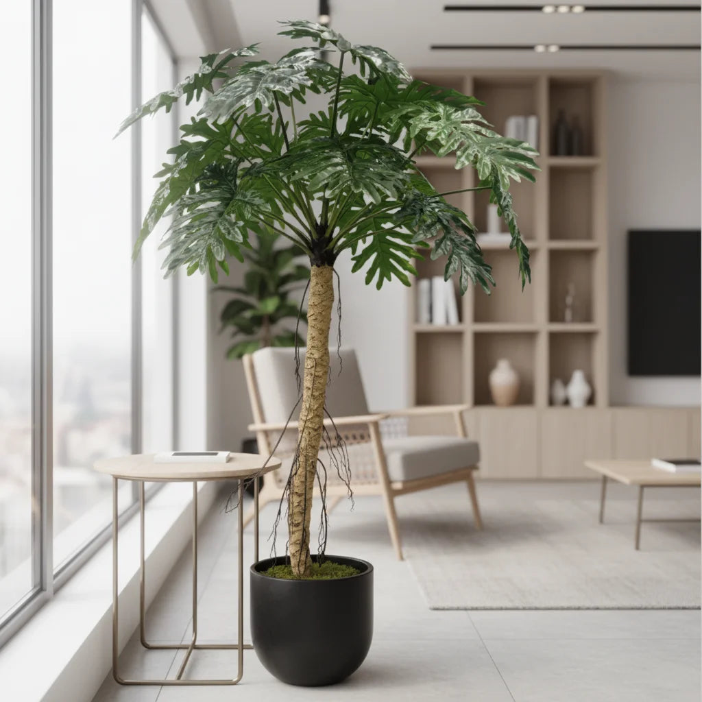 High Quality UV Resistant Eco-Friendly Monstera Artificial Tree Monstera Plant Big Leaf Tree