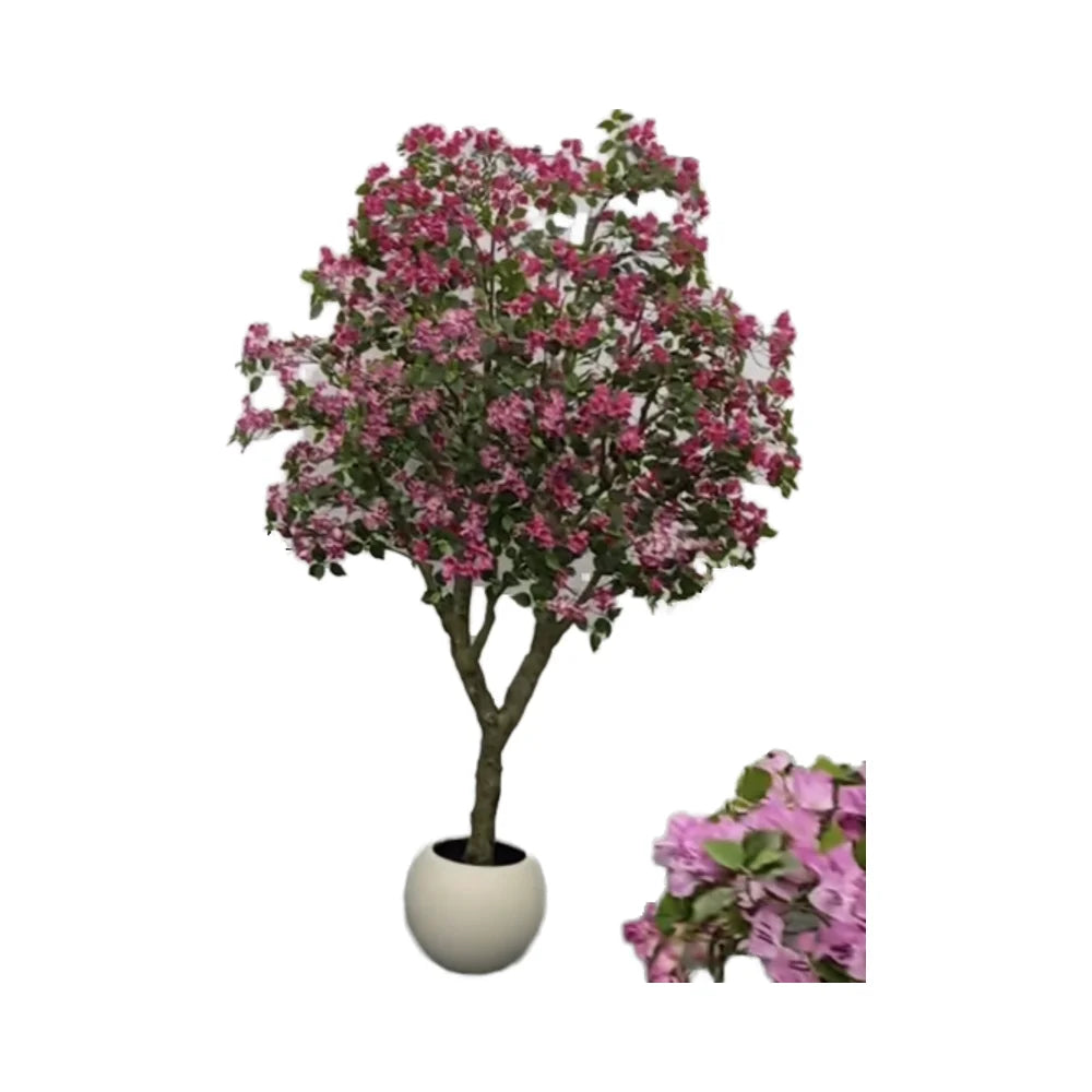 Durable PE Material 200cm Artificial Olive Tree Interior Decorative Potted Plastic Fabric Leaf Plant