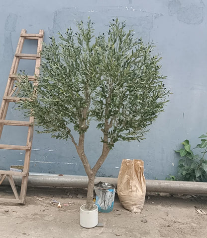 Hot Selling 7FT Artificial Olive Tree with Fruit Home Use Plastic Plants