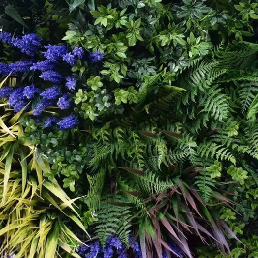 Fireproof Decorative Wall Panel Artificial Vertical Green Wall with Grass Type Plant Type for Indoor and Outdoor Decor